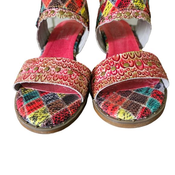 Spring Step L'Artiste Block Heel Sandals 41/10 - Picture 4 of 8